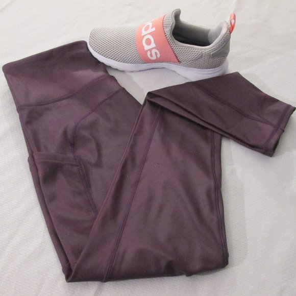 💜💜 TONE IT UP DARK PURPLE HIGH RISE HIGH SHINE LEGGINGS – SIZE M - Picture 2 of 13